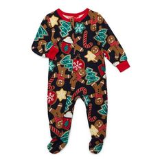 Get your little one ready for Santas arrival with a plate of gingerbread cookies and a glass of milk. The whole family can sneak a peak of the man in the jolly red suit in this matching two-piece set from Jolly Jammies! These super cozy footed pajamas will help your baby get that good night's sleep for those fun-filled holidays with the entire family. Size: 3 Months.  Color: Blue.  Gender: unisex.  Age Group: infant. A Glass Of Milk, Matching Family Christmas Pajamas, Footed Pajamas, Red Suit, Matching Family Pajamas, Family Christmas Pajamas, Family Pajamas, Blue Gender, Christmas Pajamas