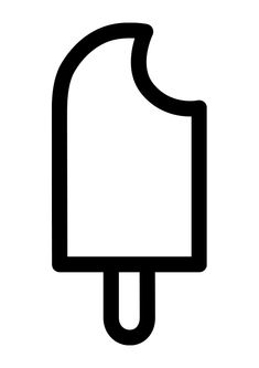 an ice cream cone with the shape of a hand on it's tip, in black and white