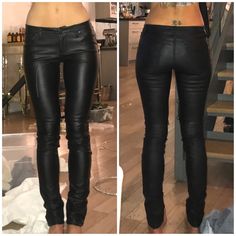 Blank Nyc (Nwt) Faux Leather Black Pants In Size 25 Low-Ish Rise * These Run Small. Fits More Like A Size 24 Low Rise Leather Pants, Black Leather Outfit, Blank Nyc, Faux Leather Pants, Leather Outfit, Chunky Heels, Black Pants, Leather Pants, Pant Jumpsuit