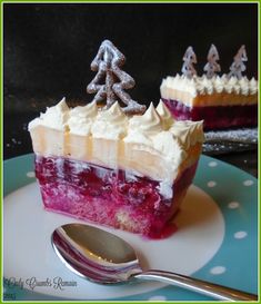 a piece of cake on a plate with a fork