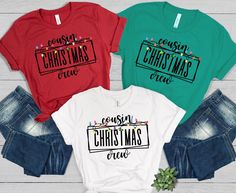 Cousin Crew Christmas Shirts, Matching Cousin Tee-Shirts, Matching Cousin Shrts, Family Christmas Party Shirts, Kids Cousin Crew Tee, Xmas Custom made just for you! Cousin Christmas Crew shirts with Christmas Lights! Group shirt for family Christmas Party! Perfect shirt for your family Christmas Party this year! Great family matching shirt. Funny matching Christmas shirts, Cute cousin matching shirts. Family matching Christmas shirts. Family Christmas Shirts. Family matching shirts for christmas Matching Christmas Shirts Families Teepublic, Christmas Vinyl Shirts Cousin, Cousin Christmas Shirts Funny, Cheap Christmas Family T-shirt, Christmas Cousin Crew Shirts, Christmas Family Tshirt Ideas, Cousin Crew Christmas Shirts, Christmas Crew Shirts, Cousin Crew Shirts