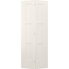 an open white door on a white background