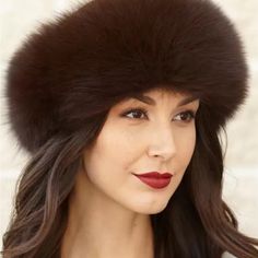 Vintage Fox Fur Is Long And Plush Extra Wide Band Of Fox Fur Lined With Grosgrain For Luxurious Comfort May Also Be Worn As A Fox Fur Collar Two Looks In One! Ends Of The Headband Attach Together With Velcro Authentic Winter Fur Hat, Made Accessories, Womens Clothing Websites, Soft Dramatic, Fur Hats, Fur Headband, Taylor Made, Vintage Fox, Espresso Brown