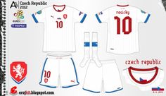 the soccer uniform is designed to look like it has two different colors and numbers on it