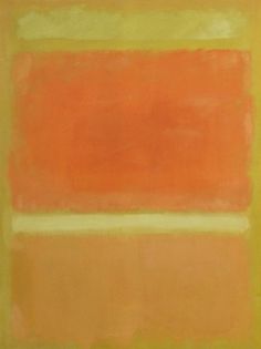 an orange and yellow painting with white lines