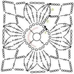 an intricately designed square with circles and dots in the center, on white paper