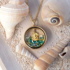 Disney Large Gold Underwater Castle Window Plate– Think Goodness Underwater Castle, Sea Bubbles, Castle Window, Disney Necklace, Ariel Disney, Disney Sea, Princess Jewelry, Living Locket, Origami Owl Jewelry