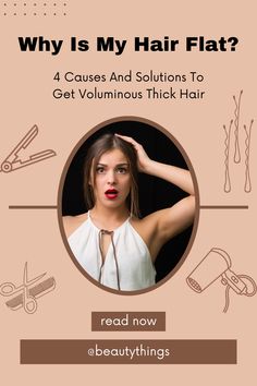 Learn about what causes flat hair and what to do to get voluminous thick hair. Flat Hair, Voluminous Hair, Thick Hair, My Hair, Thick Hair Styles, Hair Care, Long Hair Styles, Hair Styles, Hair