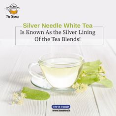 silver needle white tea is known as the silver lining of the tea blends