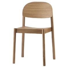 a wooden chair on a white background