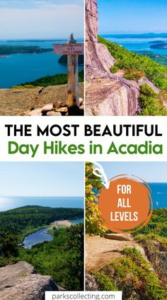 the most beautiful day hikes in acadia for all levels, from top to bottom