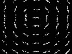 the words are arranged in a spiral on a black background with white letters and numbers