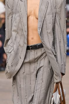 Stella McCartney Spring 2025 Ready-to-Wear https://www.vogue.com/fashion-shows/spring-2025-ready-to-wear/stella-mccartney/slideshow/collection#14 Farak Design, Sami Miro, Overall Pants, Trend 2025, Embellishment Details, Linda Mccartney, Sir Paul, Fired Earth, The Attico