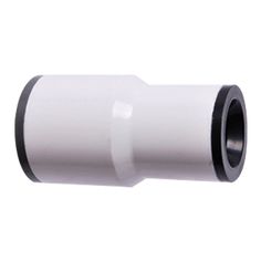 an image of a white and black plastic pipe end on a white background with space for text