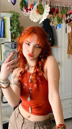 Curly Ginger Hair, Orange Hair Dye, Red Hair Inspo, Ginger Hair Color, Hippie Hair, Pfp Aesthetic, Work Hairstyles, Mia 3, Aesthetic Pfp