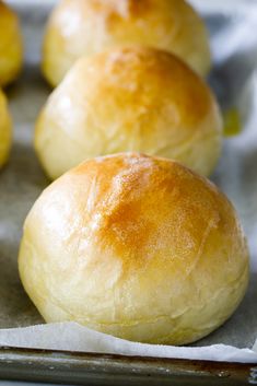 rolls on a baking sheet ready to be baked