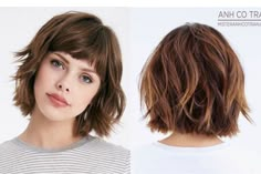 Choppy Bob Haircuts, Bob Hairstyles With Bangs, Chin Length Hair, Trendy Hairstyle, Short Wavy Hair, Short Hair Haircuts, Good Hair Day