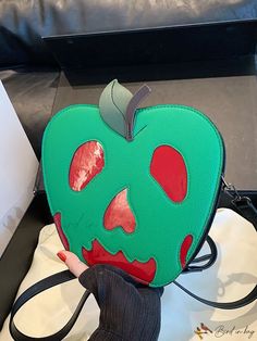 Bird in Bag - Fashionable Womens Apple-Shaped Shoulder Bag Poisoned Apple, Pumpkin Bag, Novelty Handbags, Poison Apples, Apple Shaped, Woman Personality, Novelty Bags, Halloween Fashion, Bird In Bag