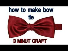 Bow Tie Tutorial Men's, Diy Bowties For Boys, Bowtie Diy Pattern, No Sew Bow Tie, Make A Bow Tie Diy, How To Sew A Bow Tie For Men, Making Bow Ties, Diy Dog Bow Tie No Sew, Dog Collar Bow Tie Diy