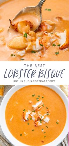 the best lobster biscuit soup recipe is made with fresh seafood and creamy broth