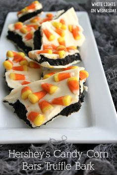 hershey's candy corn bars truffle bark recipe on wednesday, october 1