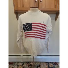 Preowned. See Photos For Condition And Visual Description, May Need To Be Cleaned To Your Expectations. Will Come As Is As Shown. If You Have Any Questions Please Ask Ralph Lauren Usa Sweater, Ralph Lauren Sweater American Flag, Ralph Lauren Flag Sweater, Ralph Lauren Us Flag Sweater, Ralph Lauren Bear Sweater, Sweaters Vintage, Ralph Lauren Sweaters, Vintage Ralph Lauren, Polo Jeans