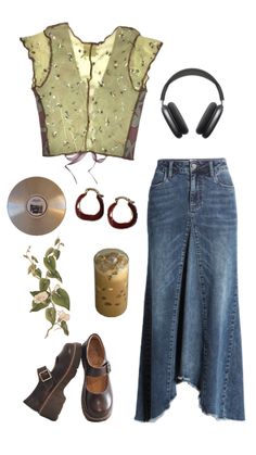 Skirt Aesthetic Outfit, Maxi Skirt Aesthetic, Skirt Aesthetic, Earthy Outfits, Spring Fits, Aesthetic Outfit