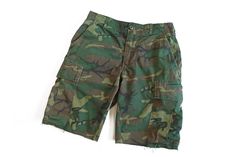 Cool pair of camo rip stop US Army Vietnam era cut off cargo shorts dated 1969. Size on the tag is listed as a small and fits a size 30 and cinched down to a 28, see measurements below.  Good vintage condition, average signs of wear for age Tag: Trousers, Mans Camo Cotton, Wind Resistant Poplin Class 2 Size on tag: Small Regular Best fit: 28-30 Materials: Cotton Waist: 30" Rise: 10.5" Inseam: 11" Length: 20" Camo Cargo Shorts, Short Cargo, Camouflage Shorts, Army Camo, Cut Offs, Camo Shorts, Shorts Cargo, Vintage Shorts, Short Cuts