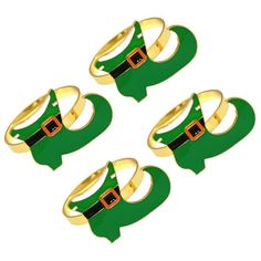 Description The Irish Festival Napkin Rings are not only suitable for St. Patrick's Day parties but also perfect for weddings, engagement parties, baby showers, anniversaries, New Year celebrations, carnivals, banquets, and more. Their versatile design makes them a great choice for various occasions and events. Add a touch of elegance and charm to your table setting with these napkin rings. They are sure to impress your guests and create a festive atmosphere. Features -Color:As Shown -Material:A St Patricks Day Table, Napkin Holder Rings, Irish Festival, Buckle Holder, Holiday Hotel, Table Napkins, Linen Textile, Kitchen Linens, Napkin Holder