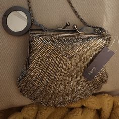 Nwt. Apt 9 Snapclousre Hand Shoulder Strap And Clutch Style Bag.Bling Silver Shiny. Beautiful Bag Attached Small Mirror Still In Plastic. Inside Pocket. Would Be Great For A Dinner Date Or Upcoming Event. Small Mirror, Elegant Bags, Small Mirrors, Dinner Date, Beautiful Bags, Inside Pocket, Shoulder Strap, Bag Lady, Mirror