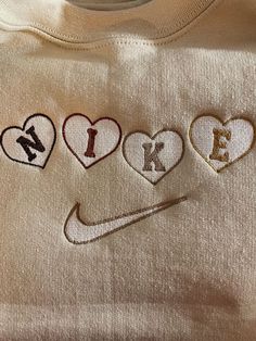 Valentines Apparel, Valentines Day Shoes, Embroidery Custom, Nike Jumper, Cute Nikes