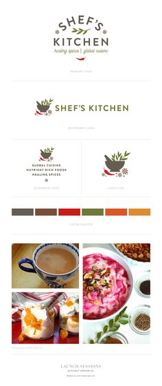 the website design for chef's kitchen