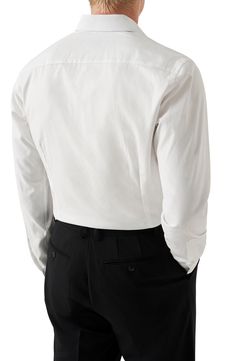 Cut in a contemporary silhouette, this sharp dress shirt is constructed from high-performance, crease-resistant cotton and finished with a refined cutaway collar. Back darts gently ease the width to deliver a fit that feels comfortable all day. French placket Cutaway collar with collar stays Convertible French cuffs 100% cotton Machine wash, line dry Imported Cutaway Collar, Collar Stays, Walker Shoes, Holiday Pajamas, Denim Leggings, Skin Care Women, Comfortable Dress, Fashion Help, Toddler Sizes