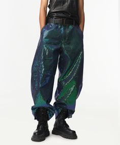 Step into a futuristic vibe with our Unisex Matrix Sequin Horseshoe Jeans, inspired by the iconic film. These standout jeans feature a dazzling iridescent two-tone sequin design that sparkles with every movement, ensuring you shine in any setting. Crafted for both comfort and style, these jeans blend a sexy yet bold silhouette that’s perfect for the vibrant Brooklyn nightlife. Whether you’re hitting the dance floor or making a statement at a gathering, these jeans elevate your look and make you Horseshoe Jeans, Sequin Design, Dance Floor, The Dance, Elevate Your Look, Matrix, Night Life, Two Tone, Brooklyn