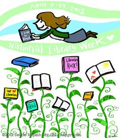 In honour of National Library Week. http://inkygirl.com/inkygirl-main/2012/4/9/my-national-library-week-drawing.html Library Memes, Magic Library, National Library Week, Library Week, Best Drawing Ideas, Library Media Specialist, Superhero Classroom, Reading Posters