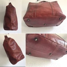 "Travel bag made of genuine leather ,Danile Borse Firenze Made in Italy 1980s Big overnight bag in brown leather with nice patina. High quality item. Rectangular shape. 1 large compartment. Small zip pocket on front. Zip closure and leather strap with nice brass buckle. Strap allows to carry the bag on the shoulder. 2 large leather handles . Brown fabric lining with small zip pocket. Brand label on front. The size of this bag is perfect for the weekends or light aeroplane traveling. In very good Vintage Weekender Bag With Leather Lining For Travel, Vintage Brown Weekender Bag For Travel, Vintage Leather-backed Satchel Weekender Bag, Vintage Leather Satchel Weekender Bag, Vintage Soft Leather Weekender Bag, Vintage Brown Weekender Bag With Leather Lining, Vintage Duffle Bag With Leather Backing For Everyday Use, Vintage Leather Weekender Bag With Large Capacity, Vintage Travel Bag With Leather Handles For Business