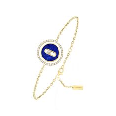 Lucky Move Armband KM Lapislazuli, Gelbgold • Diamant • Lapislazuli von Messika (11979-YG) Aura