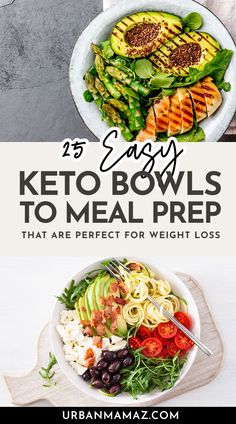 Say hello to effortless meal prep with these 25 Easy Keto Bowls! Whether you're a keto newbie or a seasoned pro, these recipes are sure to please. Fuel your weight loss journey with delicious and nutritious bowls that are as tasty as they are satisfying. Diet Bowls, Keto Dinner Recipes, Balanced Diet Plan, Losing 40 Pounds, Grilled Meats, Ride The Wave, High Fat Foods, Low Carb Vegetables