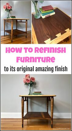 how to refinish furniture to its original amazing finish