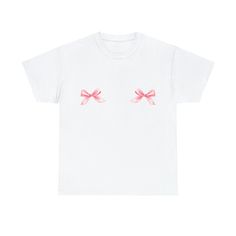 🎀 Pink Bow Cotton Tee 🎀 Product Details: 🗡 100% cotton  🗡 Tear-away label 🗡 Runs true to size Y2k Cotton T-shirt For Streetwear, Y2k Streetwear Cotton T-shirt, Y2k Cotton T-shirt With Logo Print, Y2k Cotton Pre-shrunk Tops, Unisex Y2k Crew Neck T-shirt, Y2k Crew Neck T-shirt, Pink Y2k Shirt For Streetwear, Pink Y2k Streetwear Shirt, Pink Y2k Style Shirt For Streetwear