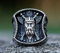 Vintage Celtic Warrior Cross Ring Stainless Steel Viking Axe Men's Signet Ring Celtic Warrior, Celtic Warriors, Signet Ring Men, Party Rings, Stainless Steel Ring, Cross Ring, Mens Ring, Men's Jewelry Rings, Stainless Steel Rings