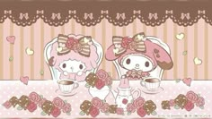 Melody Painting, My Sweet Piano, Neapolitan Ice Cream, Cute Sheep, Sanrio Wallpaper, Kitty Wallpaper, Chocolate Strawberries