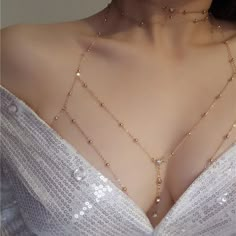 Ladies Body Chain Sexy Style Hollow Bikini · KoKo Fashion · Online Store Powered by Storenvy Jóias Body Chains, Womens Diamond Necklace, Beach Wedding Accessories, Chest Chain, Body Chains, Fancy Jewelry, Body Chain Jewelry, Fantasy Jewelry, Girly Jewelry