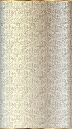 an old fashioned wallpaper pattern with gold trimmings and a golden frame in the middle