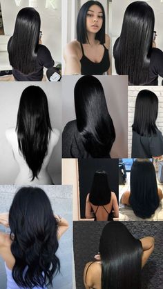 Long To Short Haircut, Hair Styles For Girls, Hairstyles Simple, Black Hair Aesthetic, Jet Black Hair, Haircuts For Medium Hair, Hair Makeover, Short Haircut