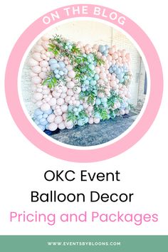 balloons and greenery on the blog okc event balloon decor pricing and packages for sale