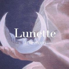 a person holding a mirror with the words lunette on it in front of them