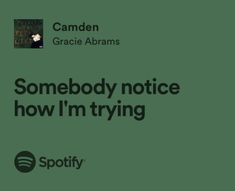 somebody notice how i'm trying spotify