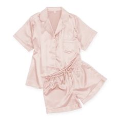 Our Women's Satin Pajama Sleepwear Set is a luxurious, lightweight sleepwear set crafted with a relaxed fit for optimum comfort. This set includes a matching button-up shirt and shorts featuring an elastic waistband and a functioning drawstring. Enjoy a restful night's sleep with this lightweight and stylish sleepwear set. Bridal Party and Custom Orders: These are the perfect set for a the bride and her bridesmaids. Contact us for your desired colors and sizes. Add monogramming for the perfect t Pajamas For Teens, Bridesmaid Gifts Unique, Silky Pajamas, Unique Bridesmaid, Satin Pajama, Satin Sleepwear, Vogue Beauty, Set Style, Satin Pyjama Set