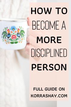 How to become a more disciplined person! Check out the full guide! #discipline #selfdiscipline #selfimprovement #selfdevelopment Disciplined Life, Improve Your Self, Better Organization, Hourly Planner, Daily Goals, Be Honest With Yourself, Love Tips, Self Discipline, Time Quotes